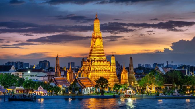 Bangkok is a bustling metropolis where modern skyscrapers rise alongside ancient temples