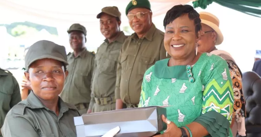 First Lady Auxillia Mnangagwa hails new park rangers
