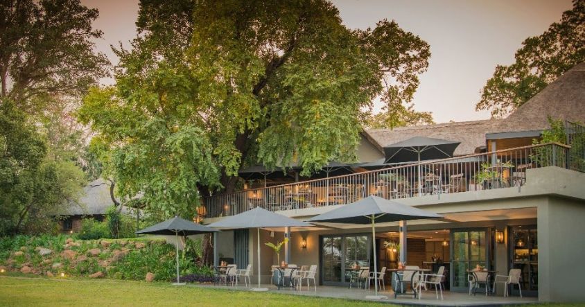 About 15 minutes from the falls by road, in a completely different mood from the town, the Anantara Stanley and Livingstone sits within a private game reserve of over 6,000 acres.