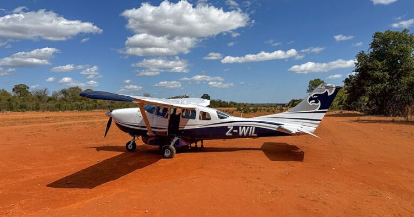 Charter flights connect Mana Pools with Harare, Kariba, and Victoria Falls