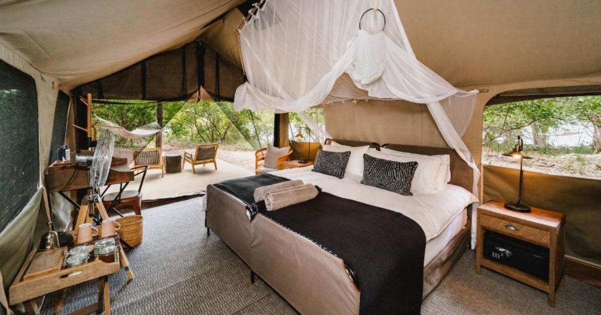Glamping in Zimbabwe: The Best Luxury Camping Escapes in the Wild 3 Glamping at Tsowa Safari Island is something special