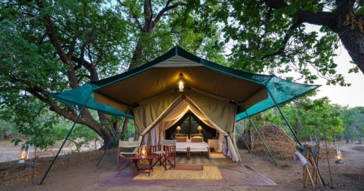 Glamping in Zimbabwe: The Best Luxury Camping Escapes in the Wild 5 Johns Camp is pitched close to the Zambezi River