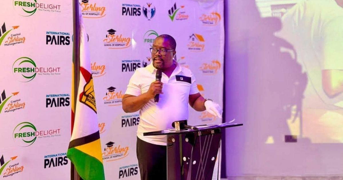 Zimbabwe turns golf into a gateway for sports tourism and destination discovery 3 Deputy Minister of Tourism and Hospitality Industry Tongai Mafidi Mnangagwa speaking at the golf award ceremony