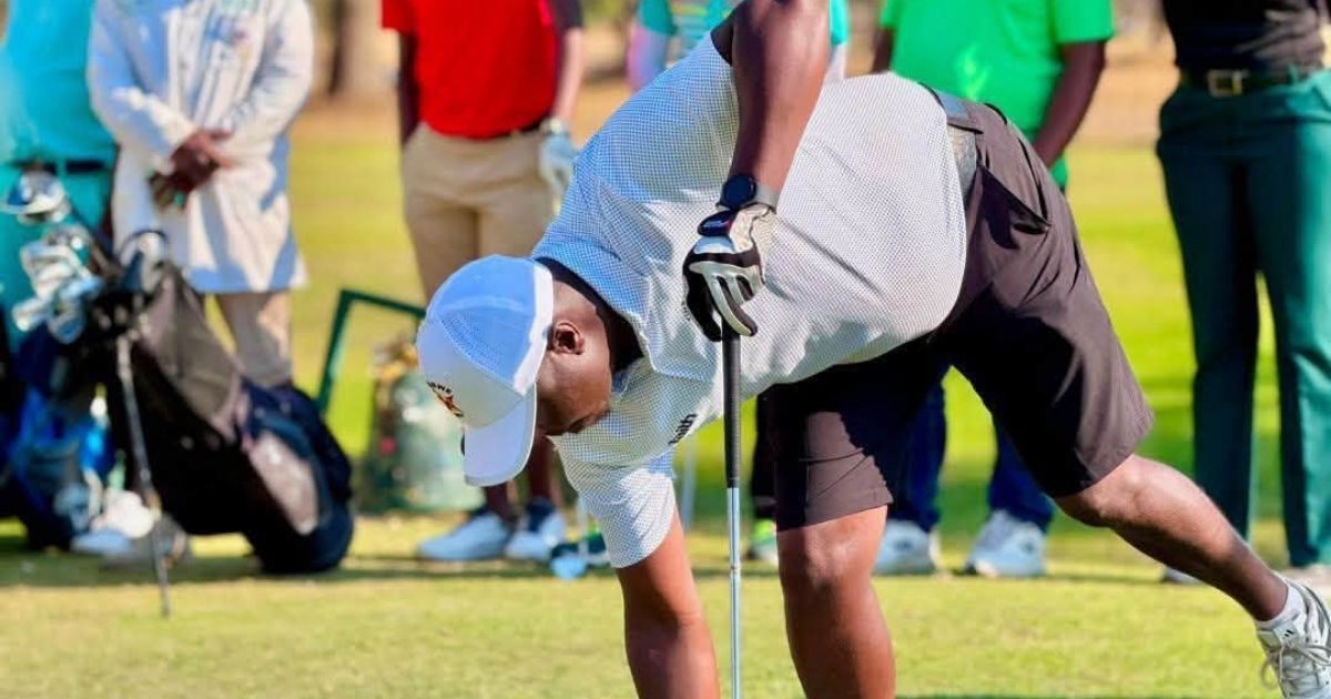 Zimbabwe turns golf into a gateway for sports tourism and destination discovery 2 A participant at the Sterling Group International Pairs Golf National Final in Harare