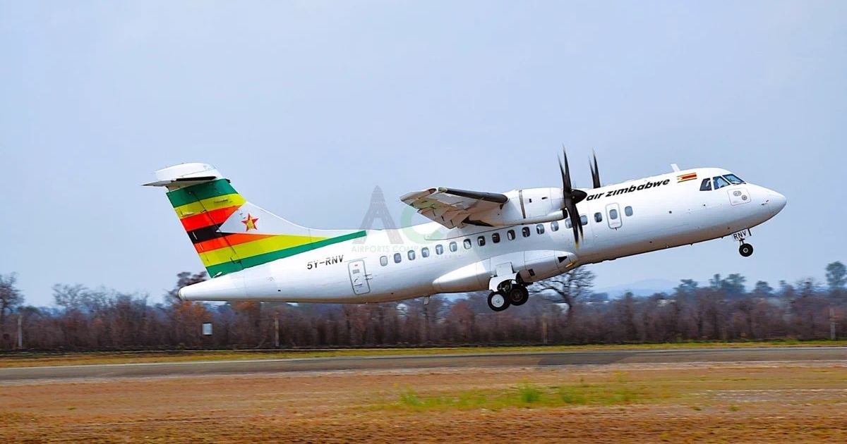 Sanganai/Hlanganani 2026: Japanese Buyers Arrive as Masvingo Hosts Zimbabwe's Top Tourism Expo 3 Air Zimbabwe landing at Masvingo Airport
