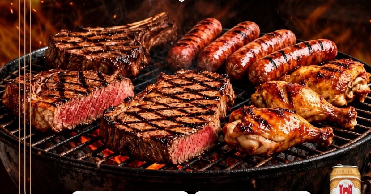 Castle Lager National Braai Day 2026 2 Various types of meat on a braai stand