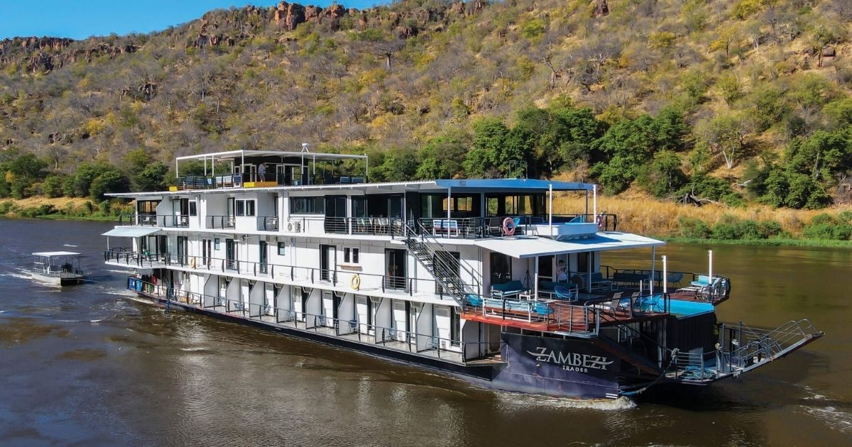 Top 7 Houseboats on Lake Kariba for a Group Getaway 2 Zambezi Trader cruising on the Zambezi River
