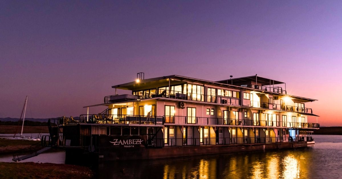 Top 7 Houseboats on Lake Kariba for a Group Getaway 9 The Zambezi Trader on the shores of Lake Kariba